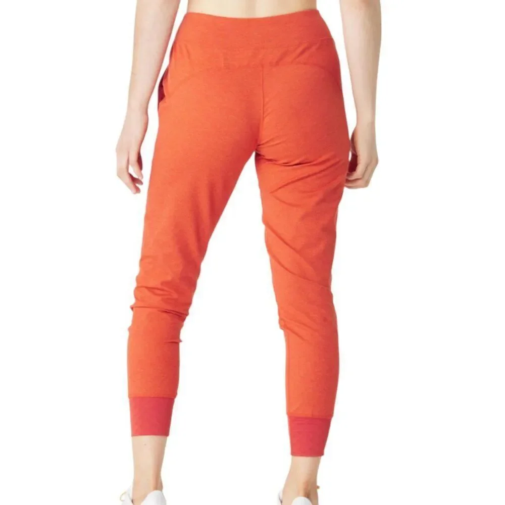rabbit Women's Pockets Burnt Orange Joggers Jogalongs Summer Fig Size Small